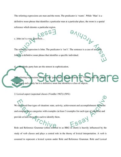 Reference Grammar Issues in the English Language Predicator