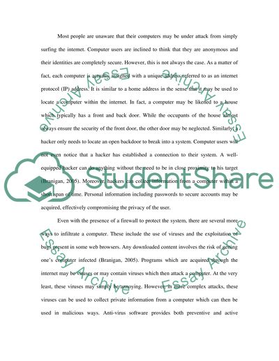 The Risk of Using the Internet