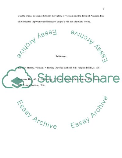 Vietnam War: 1970-1973 Response 3