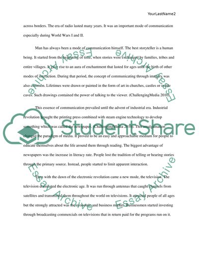 The Effect of Media on People