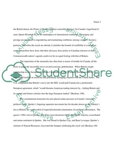 Canadian History Paper