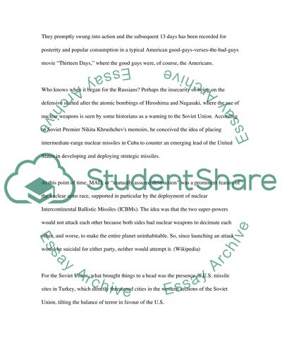 Missile Crisis Issues