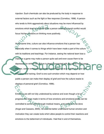 Human Emotion and Motivation