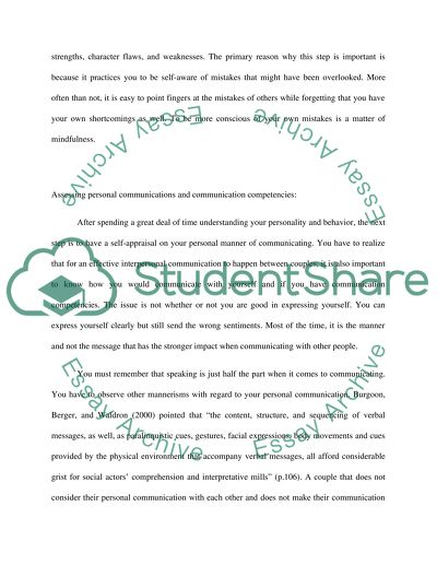 The Means for Effective Interpersonal Communication between Couples