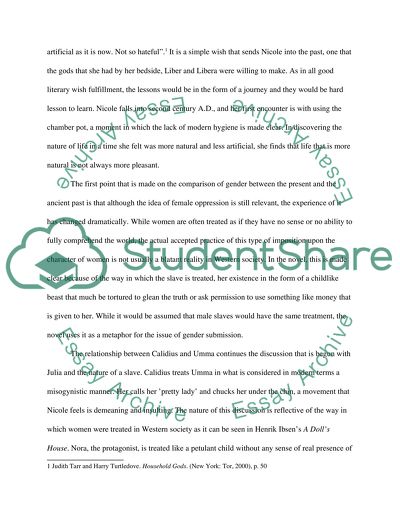 Gender Relations and hypocrisy as they are discussed in Household Gods