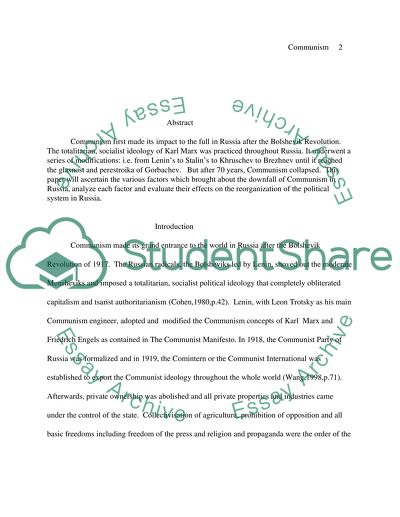 What Caused the Failure of Communism in Russia