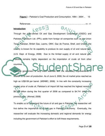 Future of Oil and Gas in Pakistan