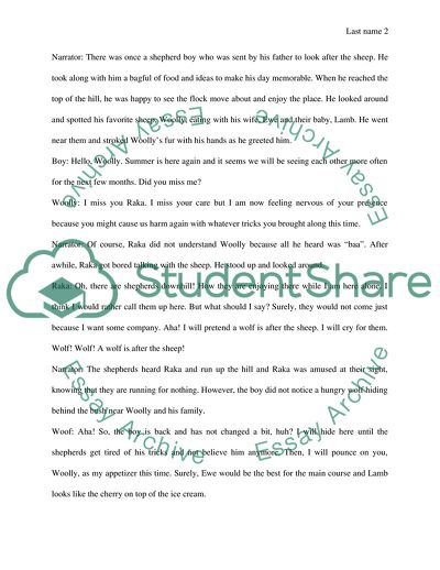 The Boy Who Cried Wolf