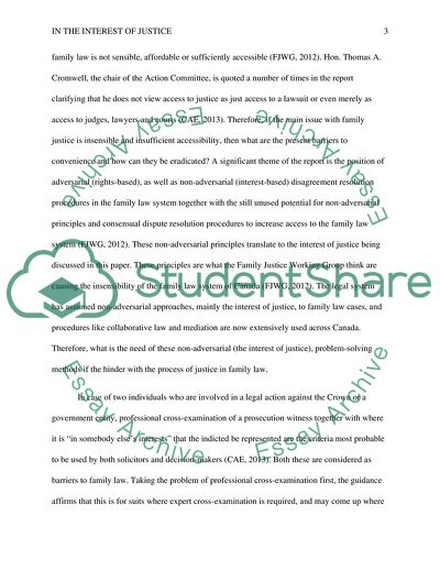 In the Interest of Justice