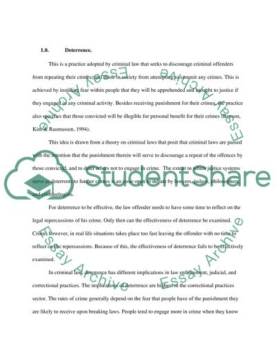 Deterrence in Criminal Justice: Evaluating Certainty vs. Severity of Punishment