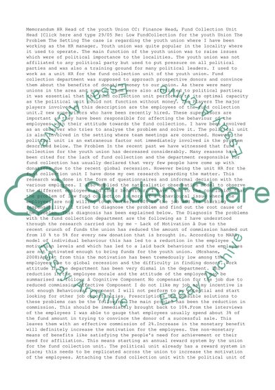 Management Case Assignment