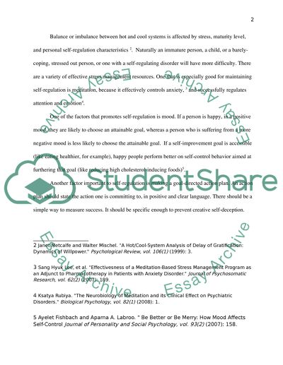Hot and Cool Dynamics of Self-Control