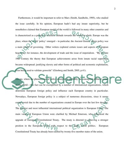 Is European Foreign Policy Workable