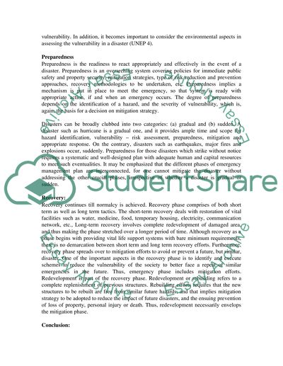 Hazard & Vulnerability Analysis and Mitigation & Prevention