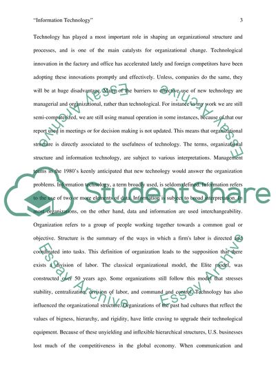 The Ways to Change Information Technology