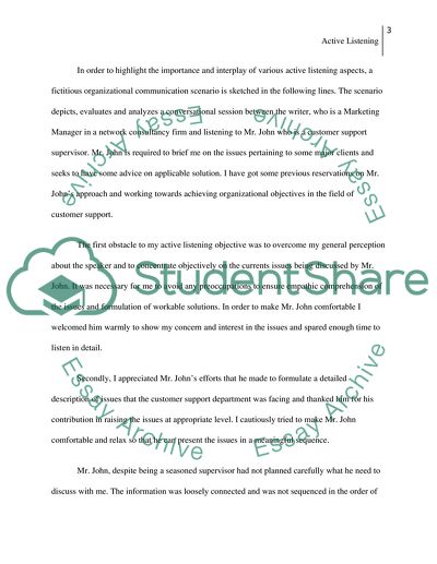 Active Listening Paper