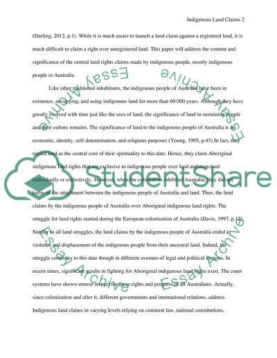 Indigenous People in Australia