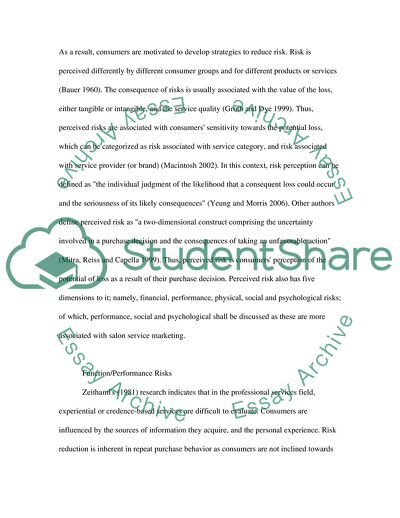 Marketing of Service