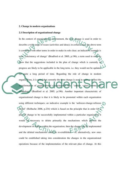 Different Perspectives On Change Within Organisations