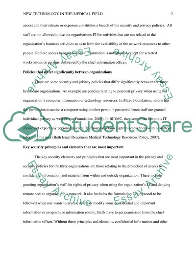 New Technology in the Medical Field