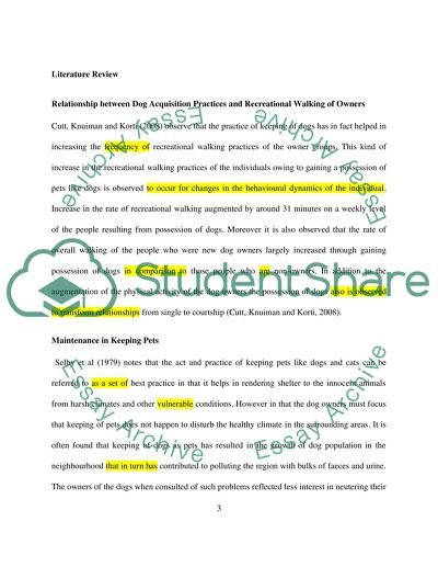 Dog Acquisition Practices