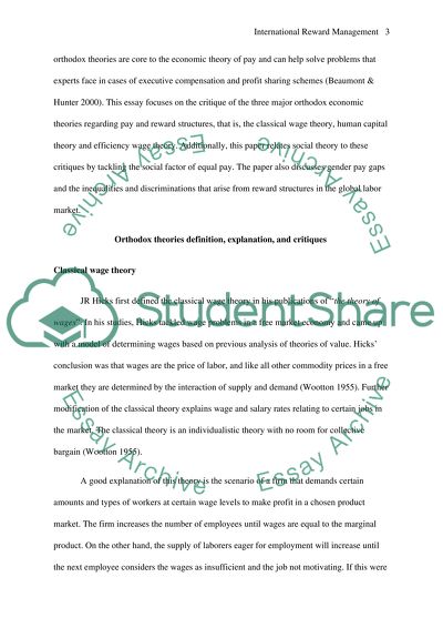 International Reward Management