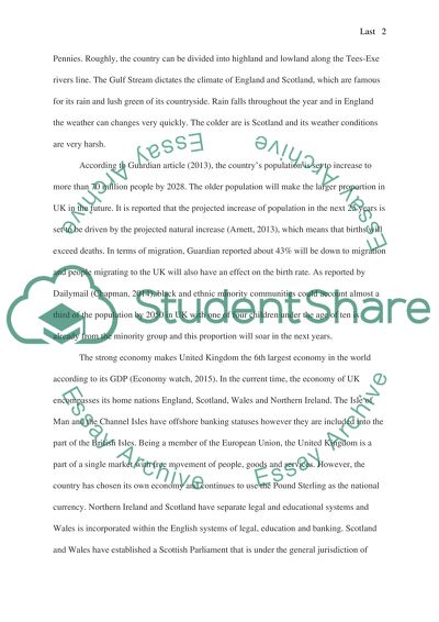 Human Geography of United Kingdom