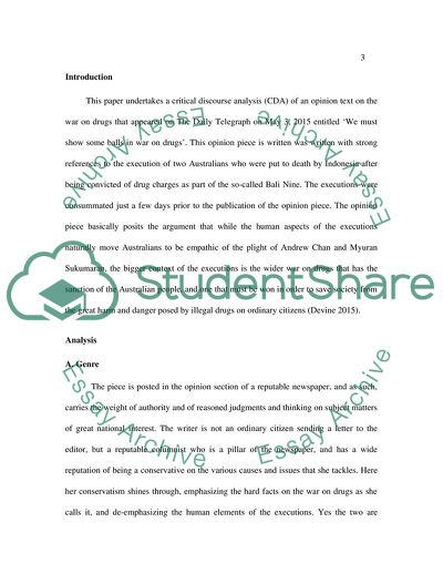 Analysis of Text Using CDA