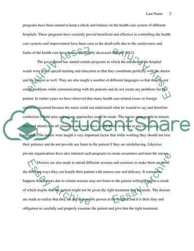 Composing an Argument on Patient Safety