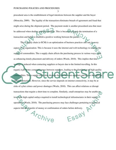 Policies and Procedures Summary