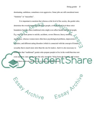 Analysis of Gender Stereotypes