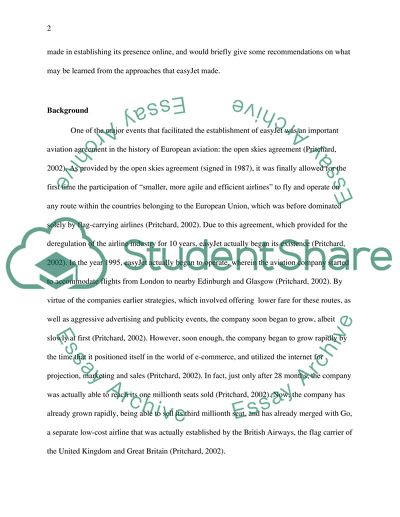 What Approaches were Used in the Creation of Easy Jets Online Presence