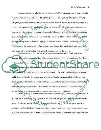 Language: Bond or Barrier