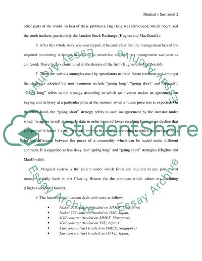 Whatever Happened at Barings