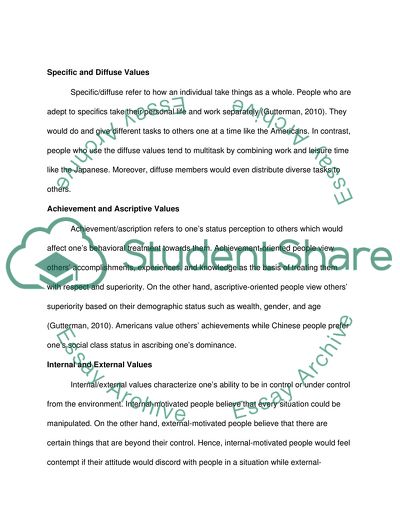 Onion Model, Universal and Particular Values