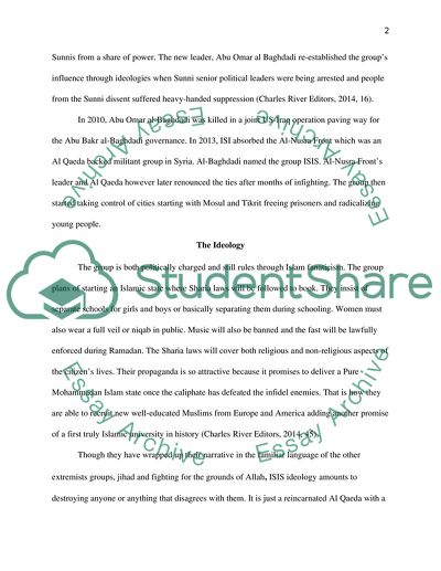 The Ideology Of Islamic State of Iraq and Syria