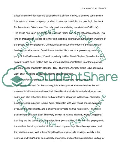 The Spirit of Revolution in the Animals