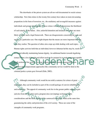 Community Work Program