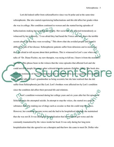 Life Experience of a Schizophrenic Patient