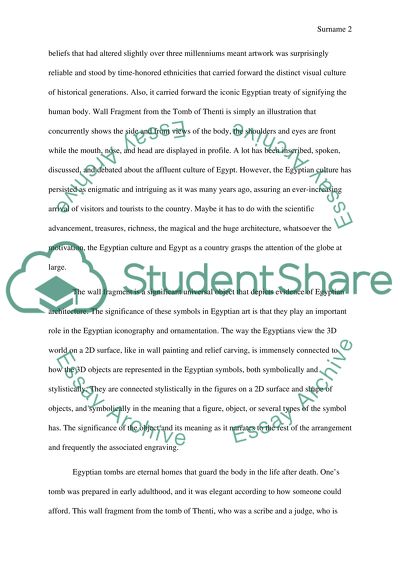 The Wall Fragment from the Tomb of Thenti