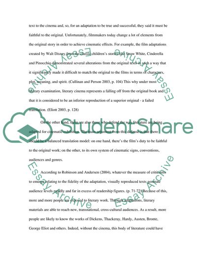 Film Adaptation Issues