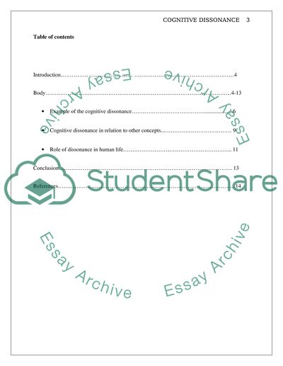 Psychology Research Paper: Cognitive Psychology - Cognitive dissonance
