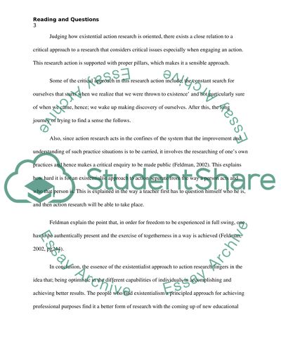 Reading and Questions