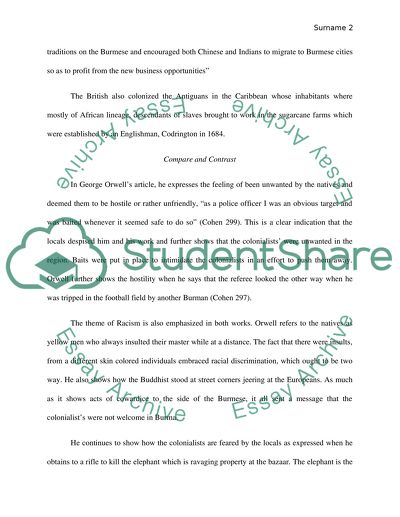 Colonialism as Depicted in The Ugly Tourist and Shooting an Elephant