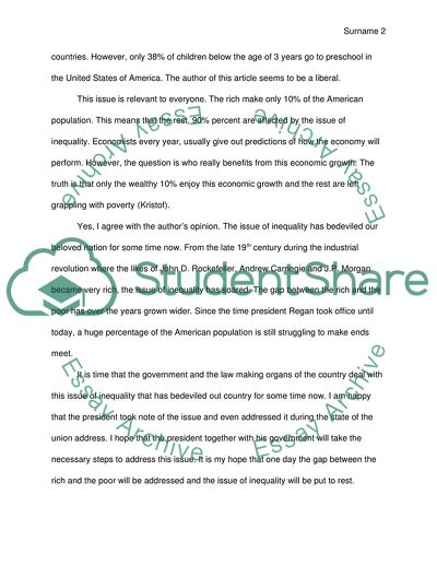 Reagan, Obama and Inequality