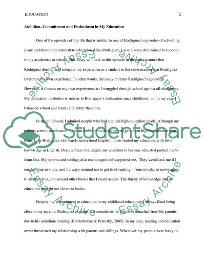 Ambition Commitment And Enthusiasm In My Education Essay Ambition Commitment And Enthusiasm In My Education Obesity Essay Thesis also Research Proposal Essay Topics Science Essay Ideas