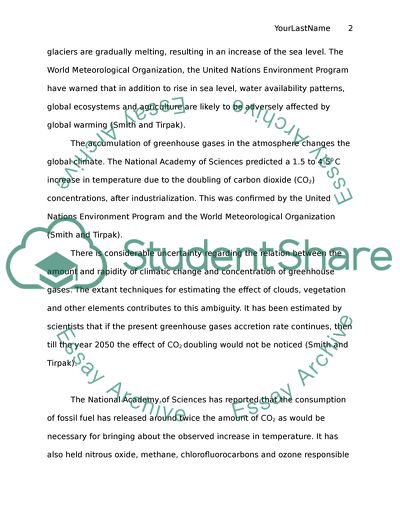 Global Warming in General