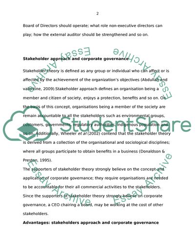 Corporate governance