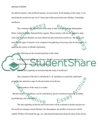 Will special programs for reconvicts reduce recidivism