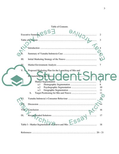 Marketing Plan for Yamaha in Indonesia